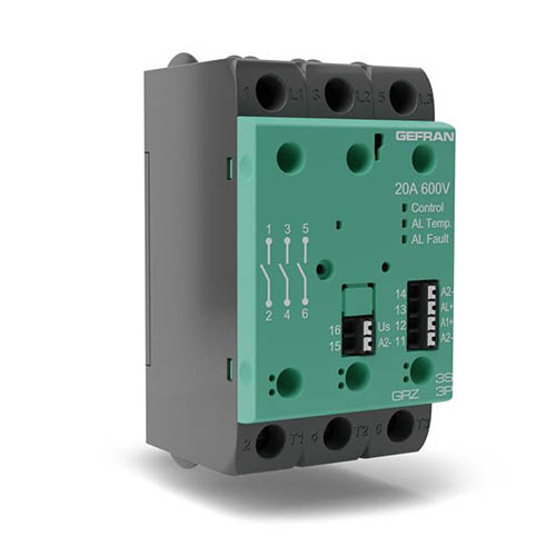 Трехфазное твердотельное реле, от 10 A до 75A