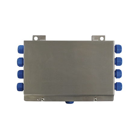 Плата выравнивания для 5-8 датчиков веса (4/6 проводные) установлена внутри корпуса IP67 из нержавеющей стали AISI 304 (200 х 148 х 45 мм; межосевое расстояние 148 х 132 мм) с кабельными вводами 8 + 1; клемма заземления включена. Сертификат ATEX II 1GD (зона 0-1-2-20-21-22).  LAUMAS  CE81ATEX