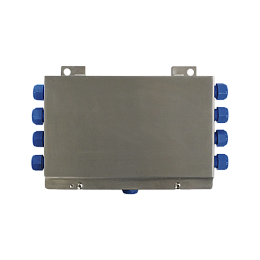 Плата выравнивания для 5-8 датчиков веса (4/6 проводные) установлена внутри корпуса IP67 из нержавеющей стали AISI 304 (200 х 148 х 45 мм; межосевое расстояние 148 х 132 мм) с кабельными вводами 8 + 1; клемма заземления включена. Сертификат ATEX II 1GD (зона 0-1-2-20-21-22).  LAUMAS  CE81ATEX