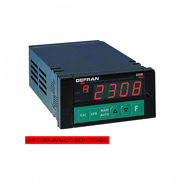 8-канальный индикатор / устройство тревоги для входа термопар и термометров сопротивления, для линейных сигналов, для потенциометров GEFRAN  2308